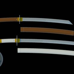 0000.jpg Fichier STL Katana・Modèle à télécharger et à imprimer en 3D