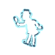 model.png cookie cutter Detective with magnifying glass and tracker dog hunting footprints stock illustration Ukraine, Detective, Forensic Science, Dog, Fun