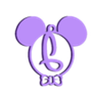 Mickey Letter J.stl Disney Mickey Mouse Letter J Ornament