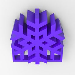 untitled.108.jpg Fichier STL gratuit Décoration flocon de neige・Modèle imprimable en 3D à télécharger