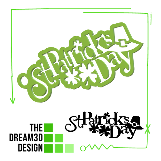 ST PATRICK S DAY KEYCHAIN 3D model