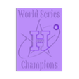 2022 World Series Houston Astros Plaque.stl Houston Astros Logo