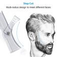 stencil template for beard - 03 v18-02-03.jpg STL file Adjustable Rotating Men Beard Shape Styling Template Comb All-In-One Beard Stencil sc-03 3d print cnc・3D printer model to download