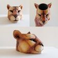 Puma-Maceta-003.jpg STL file Puma Pot・3D print design to download