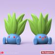 Oddish01.jpg POKEMON - ODDISH (EASY PRINT NO SUPPORT)