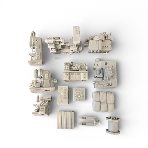🧑‍🏭 Factory Machines・ STL File for 3D printing・Cults