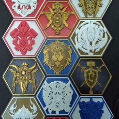 8.jpg World of Warcraft Hex Mural ( Alliance  Races Crest )