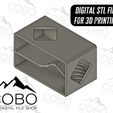 Whats_Included.png Animal Reptile Hide Digital STL File for 3D Printing, Bearded Dragon Hide, 2-Level Platform for Small Animals Small Reptiles, Leopard Geckos