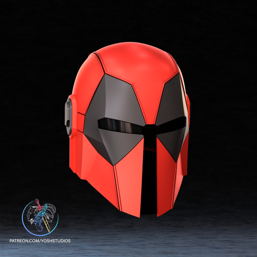 Photo-3.png Mando Deadpool Helmet 3D Printer STL File