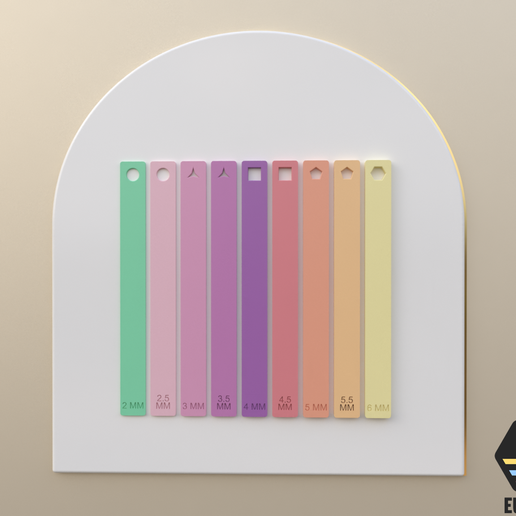 Clay Depth Guide Tool / Polymer Clay Acrylic Roller Thickness Guides/EULITEC.COM/CC/COPYRIGHTED LICENSE 3D model