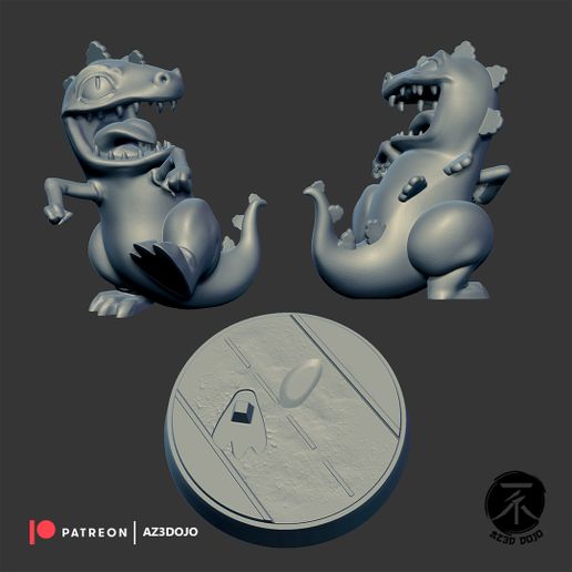 Reptar_Image_Gray_AZ3DDOJO_001.jpg REPTAR для 3D-печати
