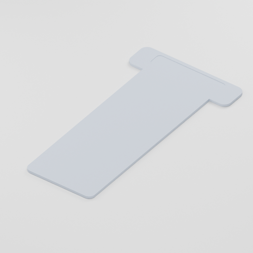 Vinyl record divider tab — SleeveIndex | STL + STEP | JLF-193