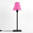 pink_WGHI72K1SA.jpg Free STL file Facet Table Lamp・3D printing idea to download