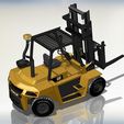 CAT-07.jpg Forklift Truck, 3D model print plastic, Diy 3d print, cargo forklift 3d model