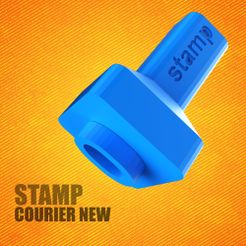 00.jpg 3D file STAMP COURIER NEW・3D printing template to download