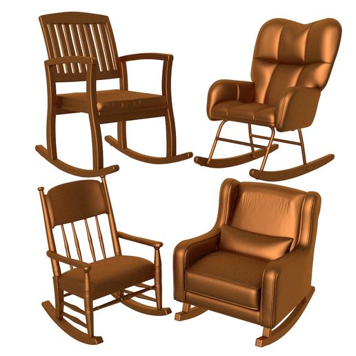 Rocking Chair / Rocking Chair stl / Rocking Chair printer / chair stl / wood chair