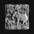 elephant-family-relief-3d-model-29165af0a1.jpg Elephant Family Relief