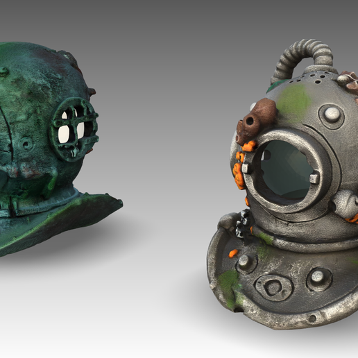 Terrarium/aquarium decor Scuba helmets
