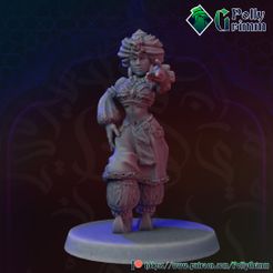 11.jpg STL file Arabian dancer. Tabletop miniature・3D printable model to download