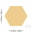 hexagon~6in-cm-inch-cookie.png Hexagon Cookie Cutter 6in / 15.2cm