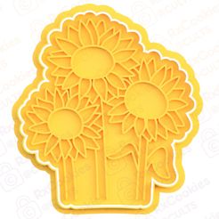 Sunflower.jpg Archivo STL Cortapastas de girasol・Diseño de impresión en 3D para descargar