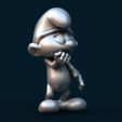 02.jpg Scaredy Smurf pose 1/ Smurf Scaredy Smurf in pose 1