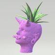 hannya-pot-3.jpg vase pot mask woman oni tribal hannya meme for ender 3