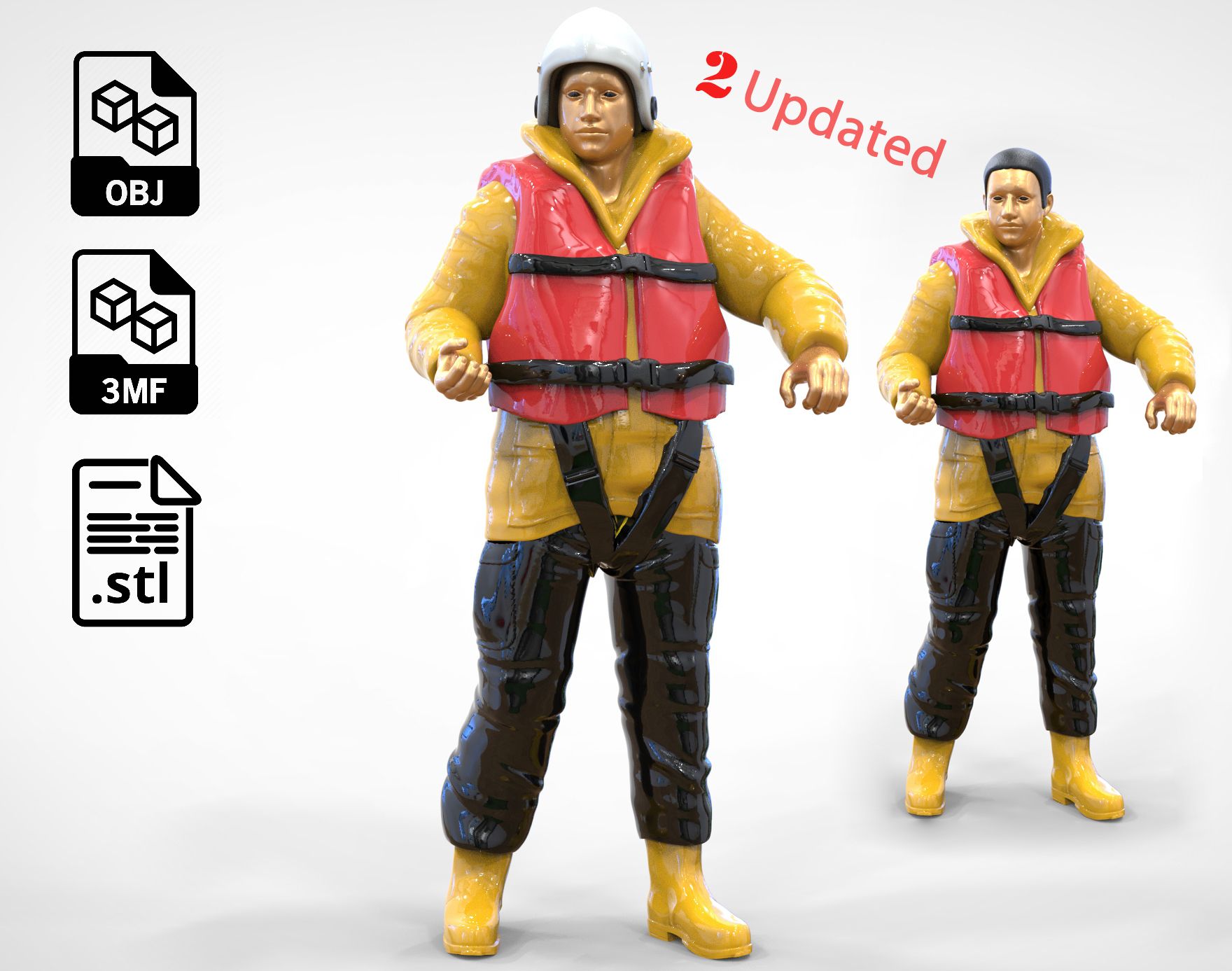 Res.1e3-Copy-Copy.jpg Archivo STL N1 Royal National Lifeboat Institution RNLI Tripulación de rescate・Plan imprimible en 3D para descargar, 3DP-Miniatures