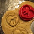 IMG_1251.JPG Cookie stamp with cookie cutter-  Staffbull in heart