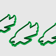 EAGLE-1-ARRAY.png 🦅 LANDING EAGLE COOKIE CUTTER | DETAILED & EASY-CUT VERSIONS | 2 COMPLETE SETS | MULTIPLE SIZES INCLUDED | STL FILES