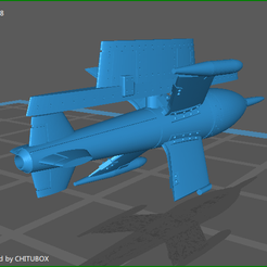 1_72_X4_Chitubox.png Free STL file 1/72 Scale X-4 Ruhrstahl Air to Air Missile・3D print design to download