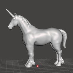 unicorn1.jpg STL-Datei EINHORN FIGUR MODELL TIER KREATUR WILDNIS REALISTISCH FANTASIE・3D-Drucker-Vorlage zum herunterladen