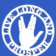 LiveLong.png Star Trek - Placa "Live Long
