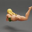 Girl-0005.jpg Beach Volleyball Girl in Bikini Returns a Ball in a Jump 3D Print Model