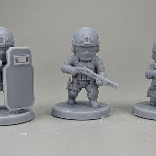 Chibi Tactical Squad - Elite SWAT Operatives (Set of 3)