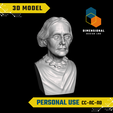 Susan-B-Anthony-Personal.png 3D Model of Susan B. Anthony - High-Quality STL File for 3D Printing (PERSONAL USE)