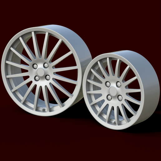 🛞 STL (05) PACK 56 WHEELS FOR ANY SCALE・ STL File for 3D printing・Cults