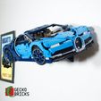 4.jpg Gecko Bricks Wall mount for Technic Bugatti Chiron 42083