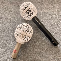 IMG_1659.jpeg Mini Mic Blimp for short pencil condenser microphones/ Baseball Baby ball gag blimp