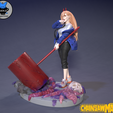 Shot_2.png 3D file Power - STL ChainsawMan Anime Figurine for 3D Printing・3D printer model to download