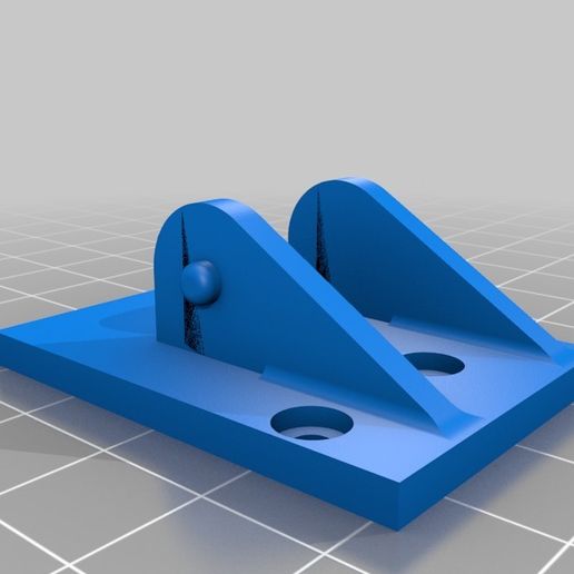 Monoprice Maker Select V2 Rear Bracket for Ender 3 Cable Chain 3D model