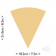 1-7_of_pie~8.25in-cm-inch-cookie.png Slice (1∕7) of Pie Cookie Cutter 8.25in / 21cm