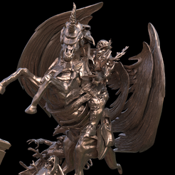 untitled.44.png OBJ file Scull Knight Angel 2・Design to download and 3D print, aramar