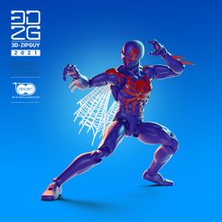 ZIP-GUYS-FIGURE-2021_3DZG-ALPHA-01-copy-8.jpg Fichier STL ZIPGUY FUTURE ARAIGNÉE・Plan imprimable en 3D à télécharger