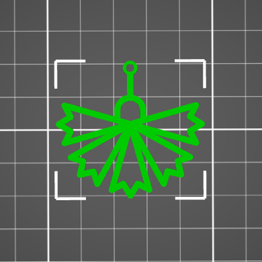 FLOWER, PENDANT FOR NECKLACE, JEWELRY, EARRINGS, KEYCHAIN, CHARM 3D model