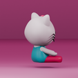 0004.png Hello Kitty Meditating | Yoga | Calm