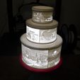 SDC10001.JPG Christmas lithophane tier cake