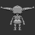 Render_02_Cut.jpg Articulated Skeleton Girl 3D Print-In-Place STL Model Fidget and Desk Toy