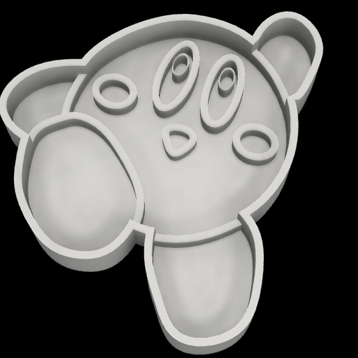 Kirby Cookie Cutter - 3D model önizlemesi
