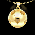 Soccer-Football-Pendant-jewelry-Gold-3D-print-model-01.png Free STL file Soccer Football Pendant jewelry Gold 3D print model・3D printing idea to download